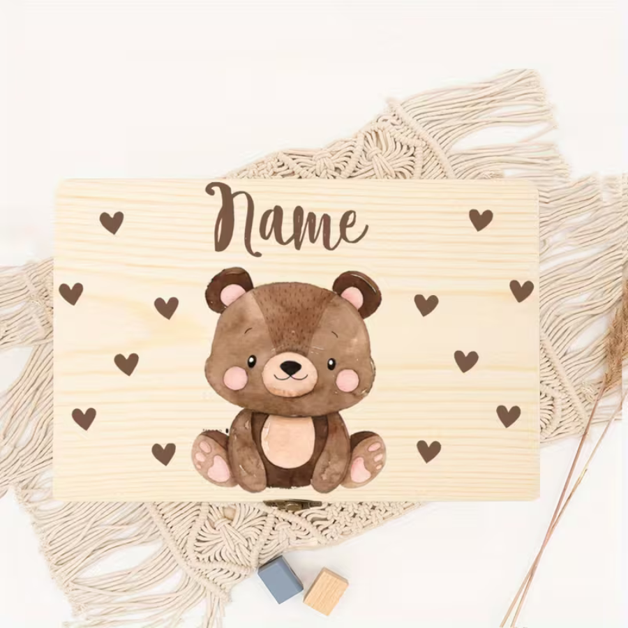 Personalizowana szkatułka z misiem