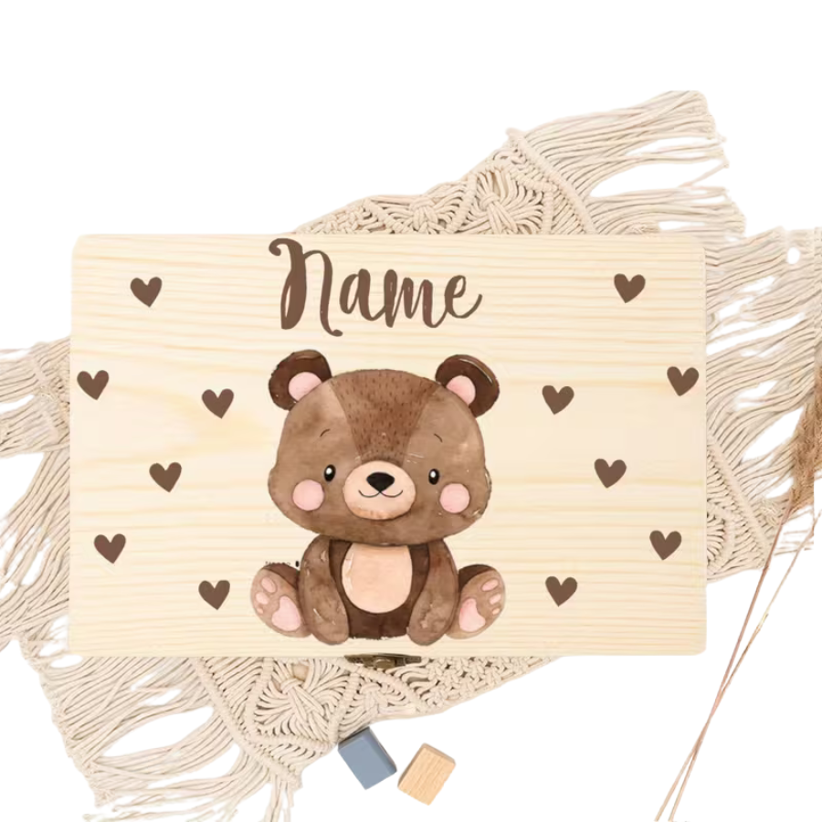 Personalizowana szkatułka z misiem