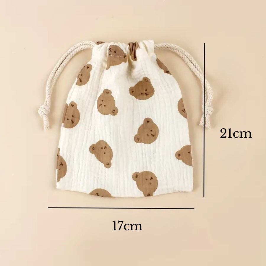 Woreczek muślinowy Muślinowy Miś